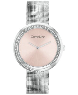 Calvin Klein - Women's Stainless Steel Mesh Bracelet Watch 34mm