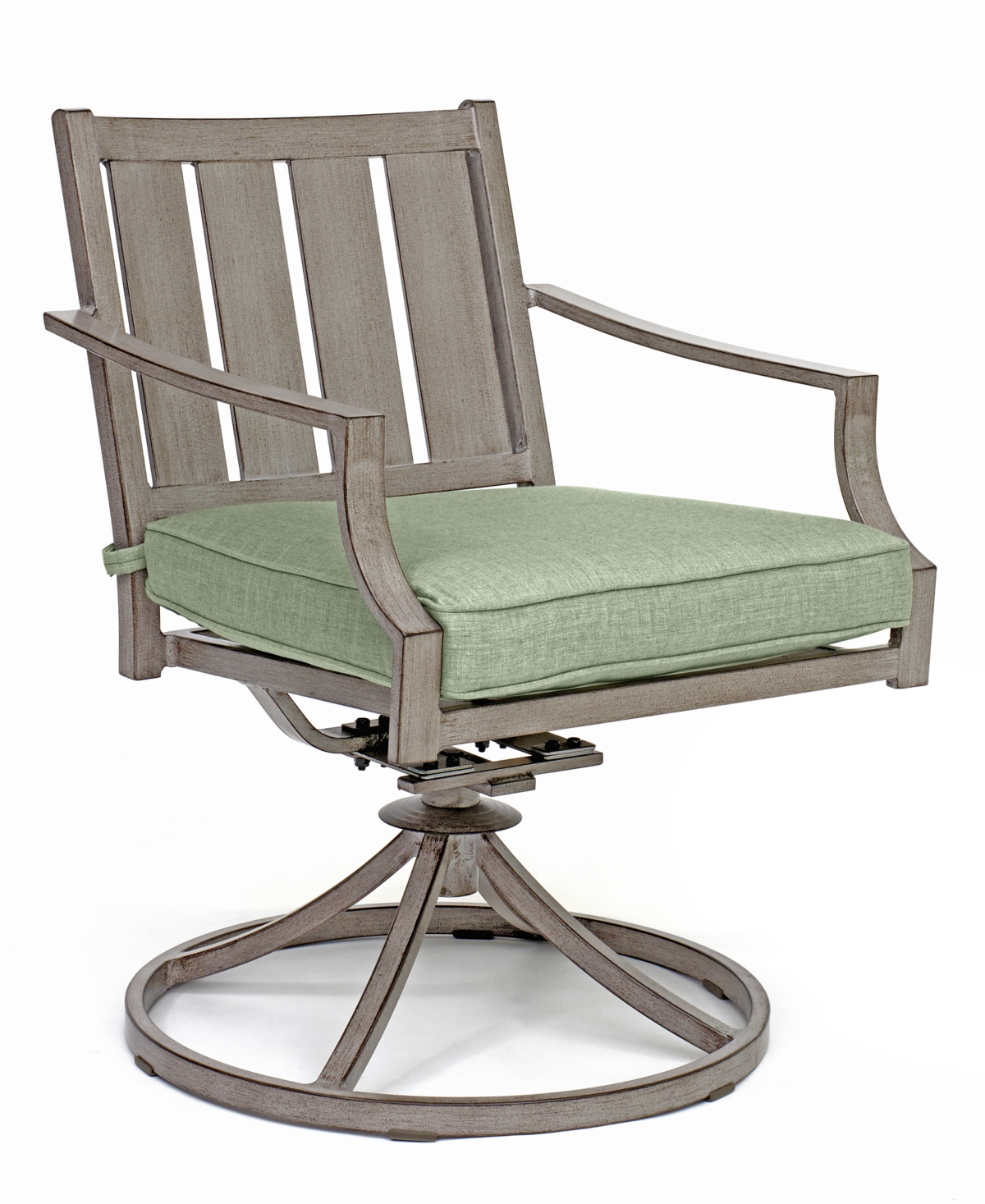 Agio Set Of 2 Wayland Outdoor Swivel Chairs, Created For Macy's In Outdura Grasshopper