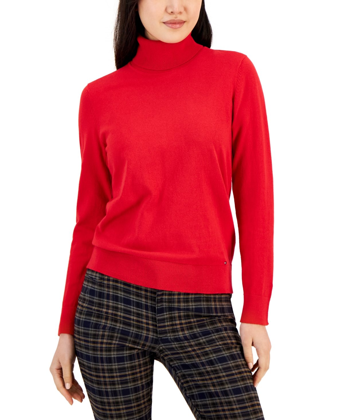 Tommy Hilfiger Women's Solid Buttoned-Cuff Stella Sweater
