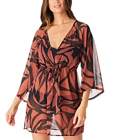 Abstract Animal Cover Up Dress