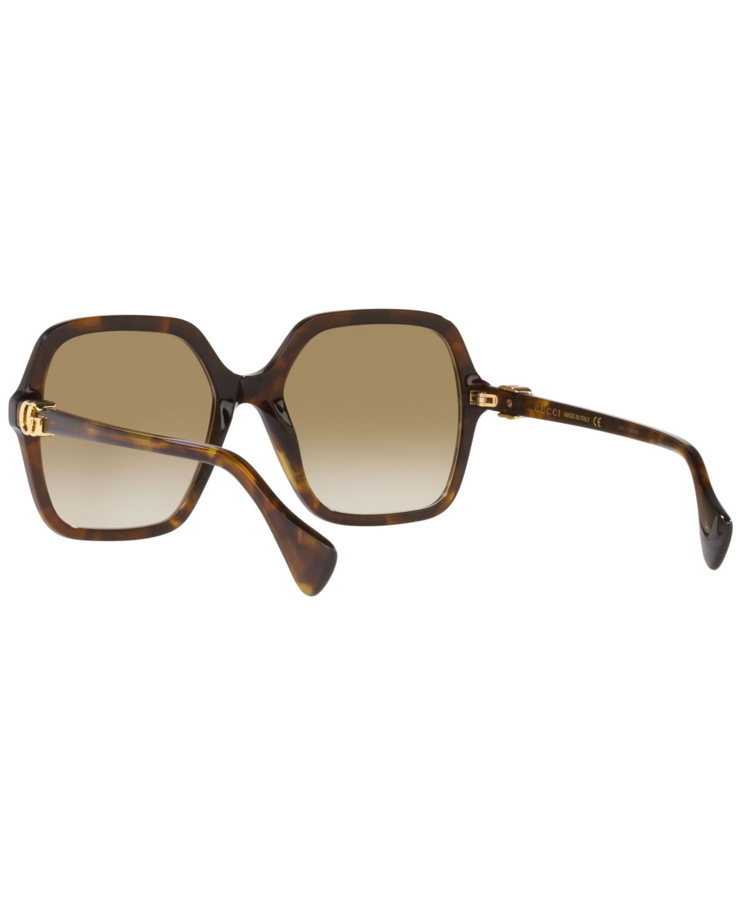 Женские солнцезащитные очки Gucci GG1072S, цвет: Коричневый — фото 7