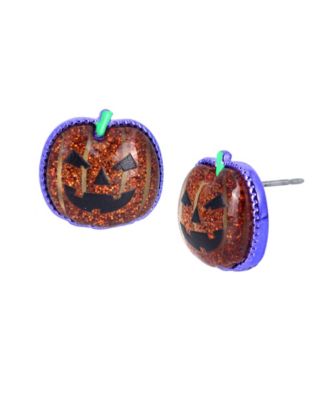 betsey johnson pumpkin earrings