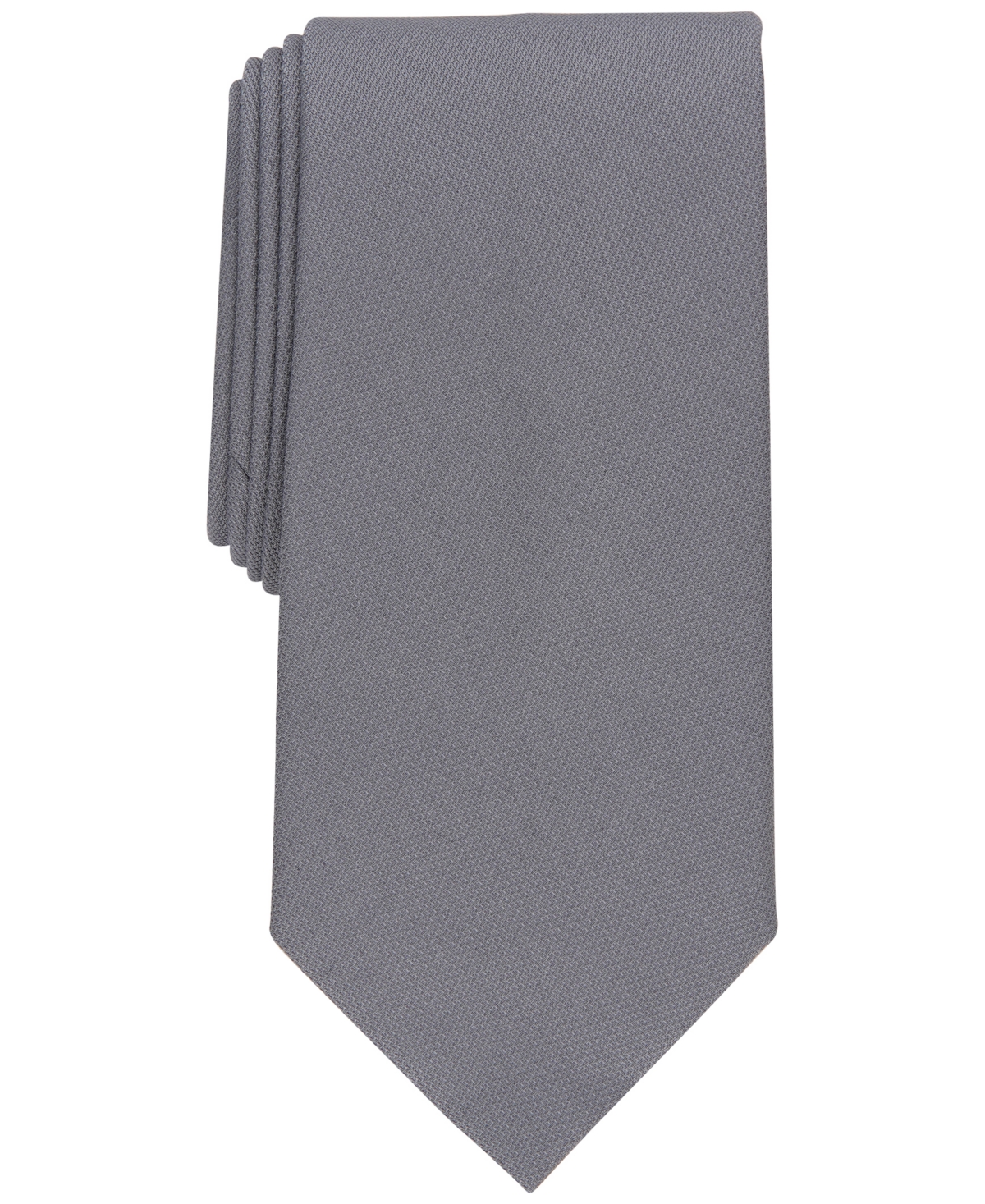 Perry Ellis Men's Connor Classic Solid Tie In Charcoal