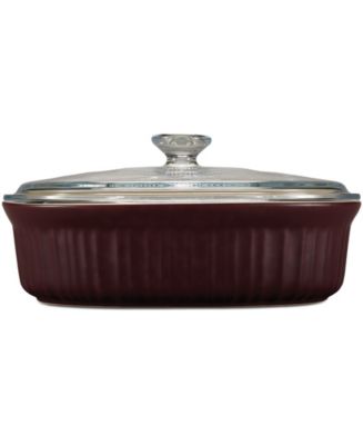 Corningware French Cabernet 2.5-Qt. Oval Baker - Macy's