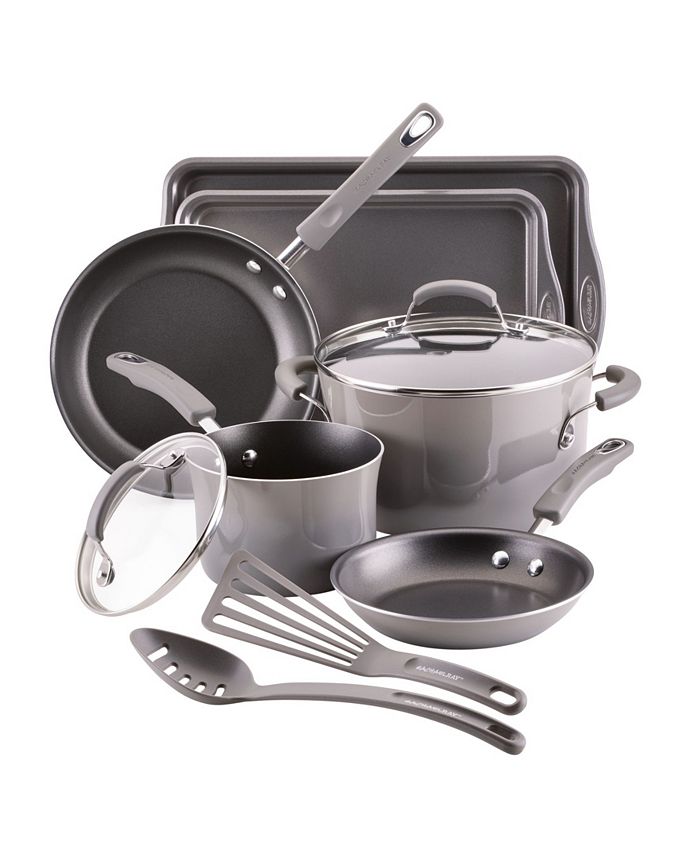 Rachael Ray 19019 Classic Brights Porcelain Nonstick 14 Piece