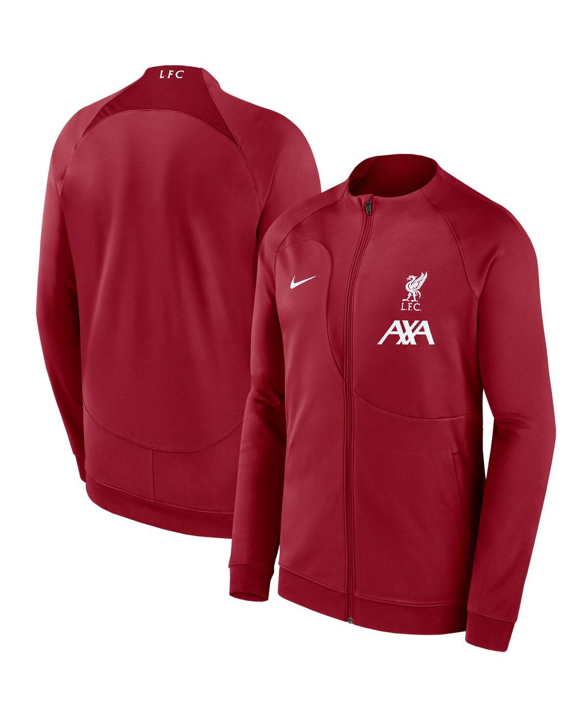 Men's Nike Red Liverpool Academy Pro Anthem Raglan Performance Full-Zip Jacket