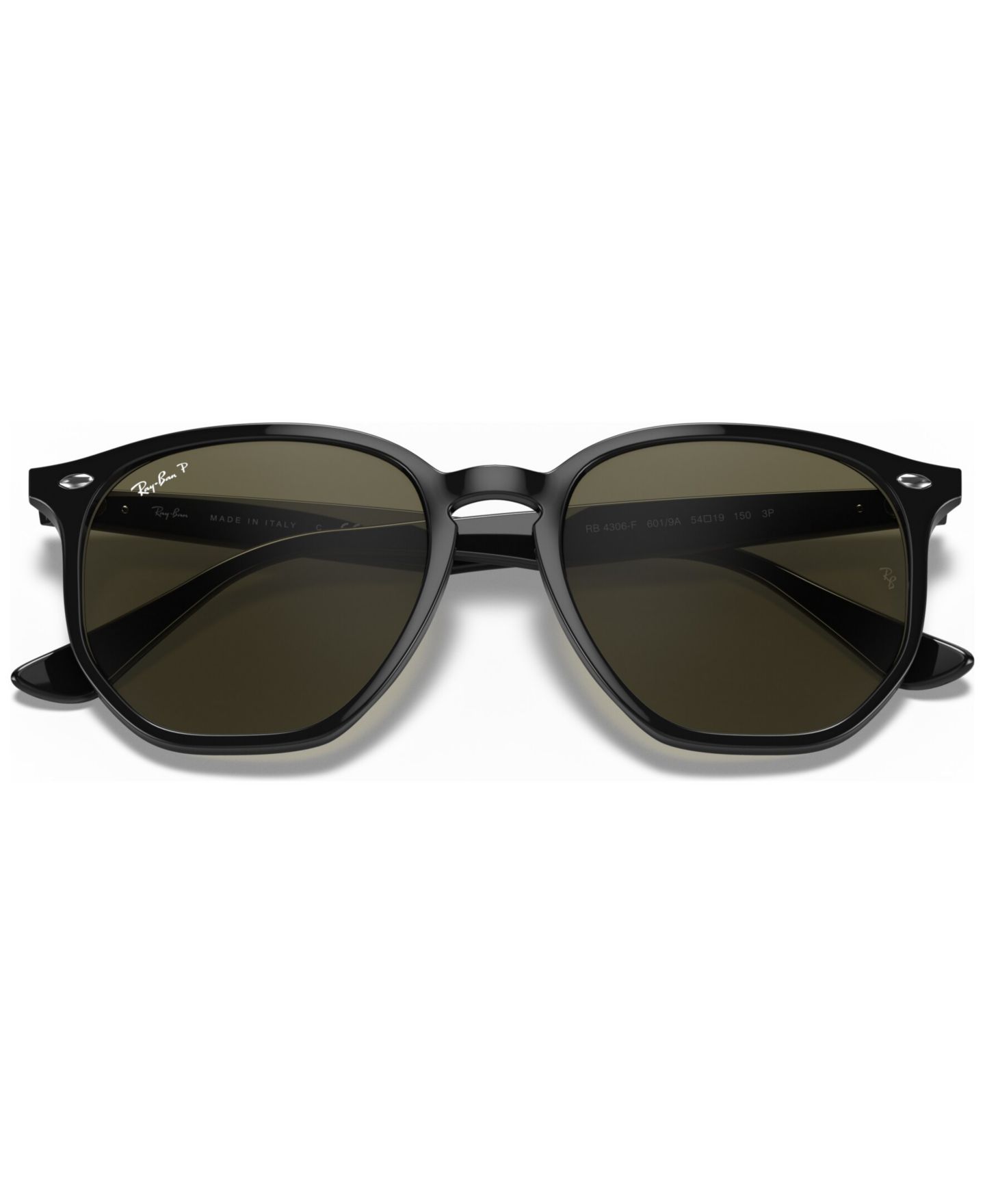 Солнцезащитные очки Ray-Ban Unisex Polarized Low Bridge Fit Sunglasses, RB4306F 54, цвет: Чёрный — фото 2