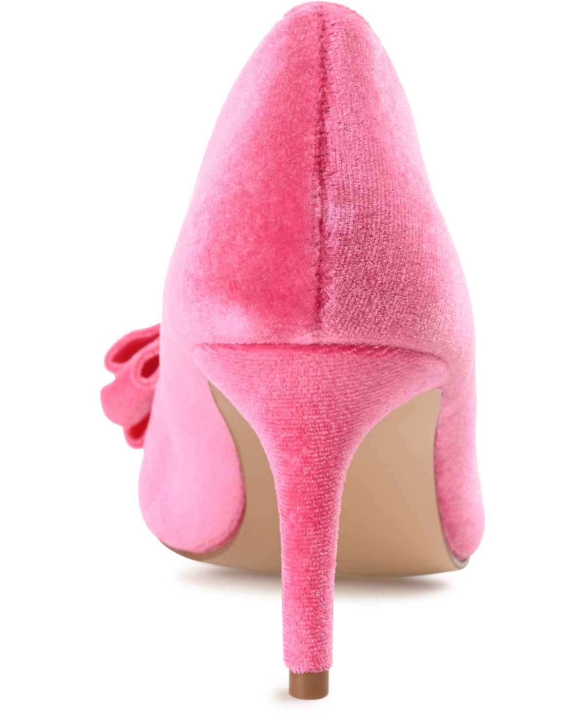Journee Collection Women's Crystol Velvet Pumps