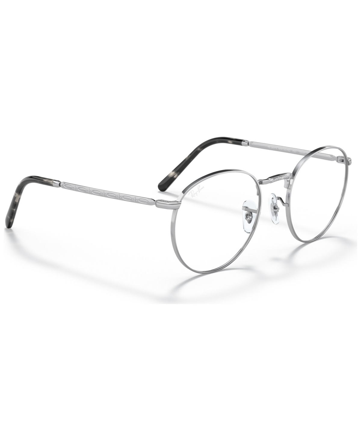 Ray Ban Rb3637v New Round Unisex Phantos Eyeglasses In Silver Tone
