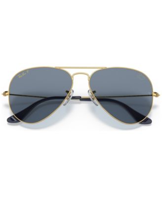 Disney Unisex Polarized Sunglasses, RB3025 Aviator Mickey WDW50 58