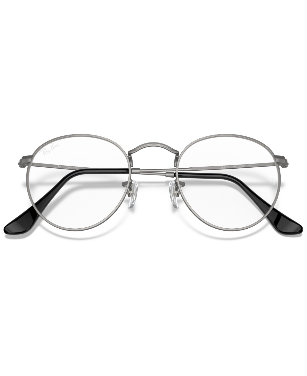 Ray Ban Rx3447v Unisex Round Eyeglasses In Tortoise