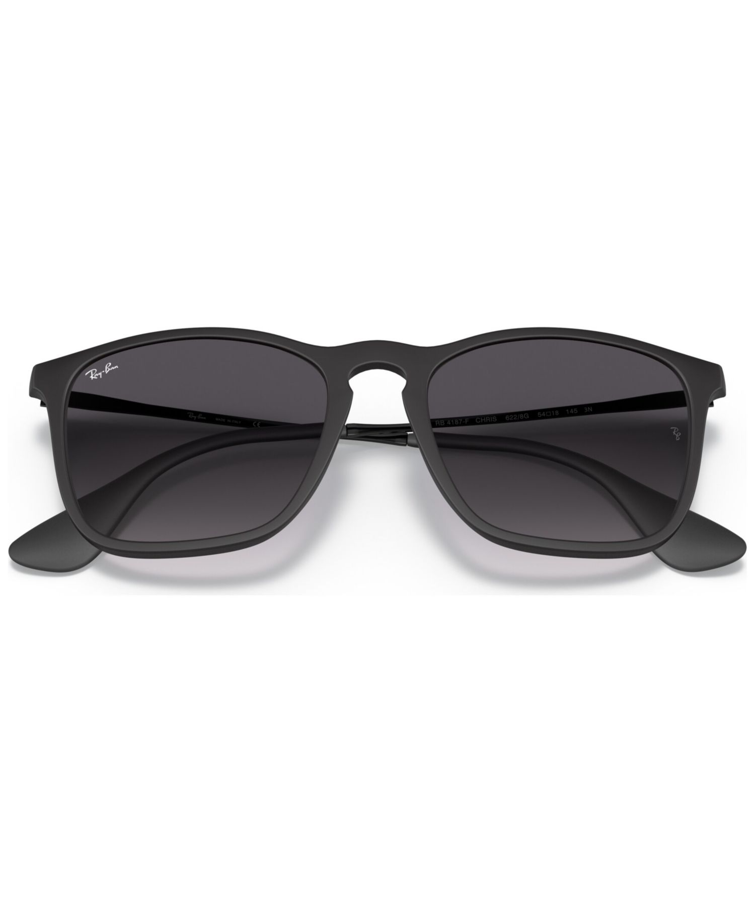 Unisex Low Bridge Fit Sunglasses, RB4187F CHRIS 54