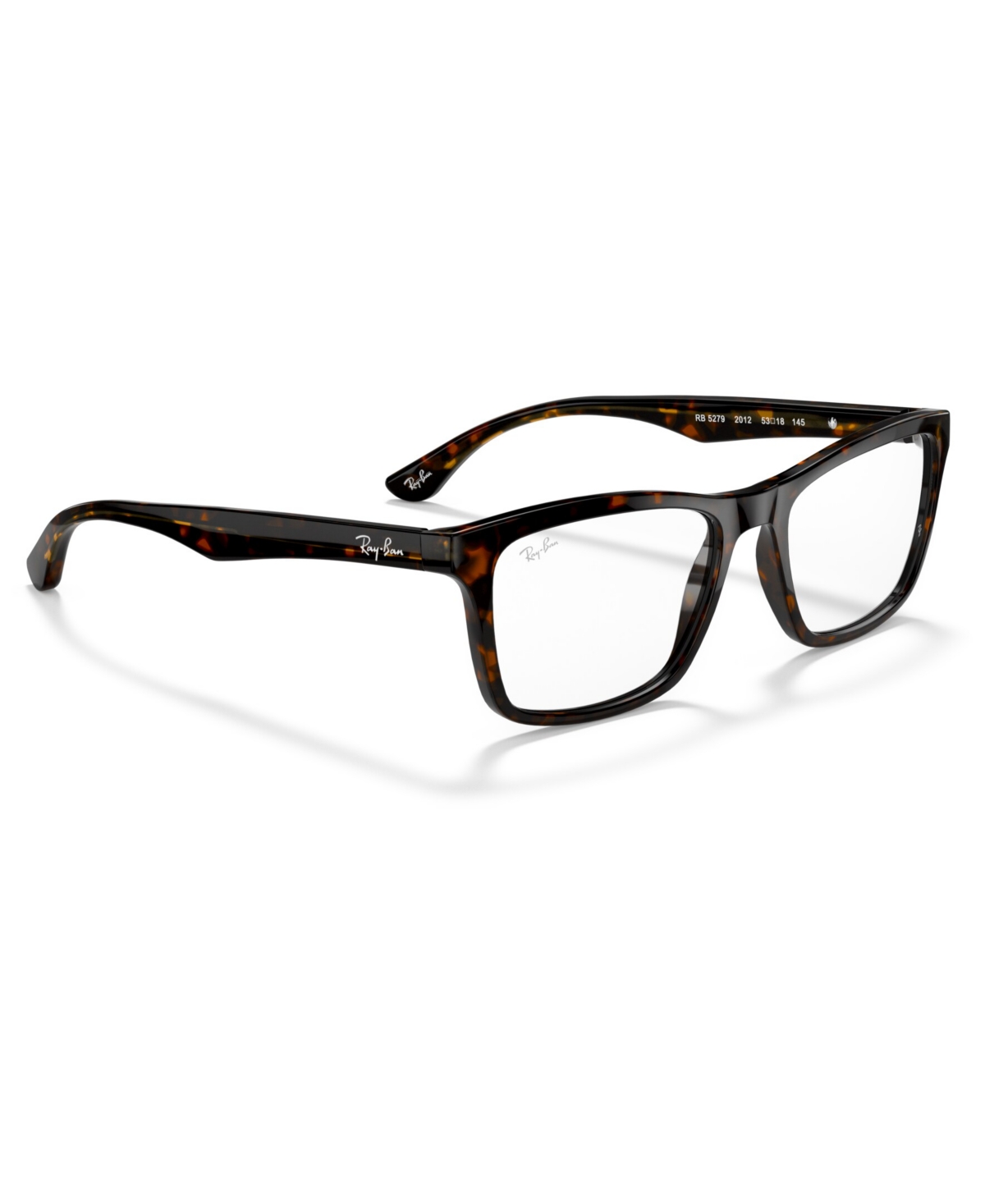 Ray Ban Rx5279 Unisex Square Eyeglasses In Tortoise