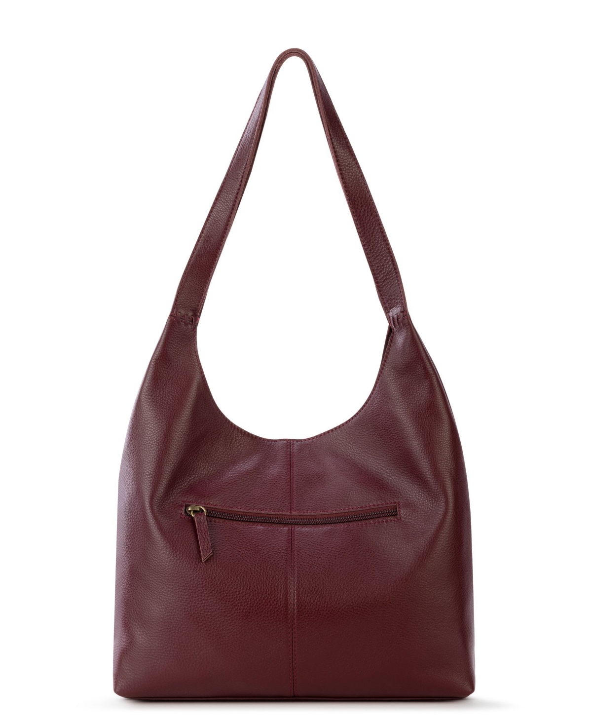 The Sak Huntley Leather Hobo In Moss Suede