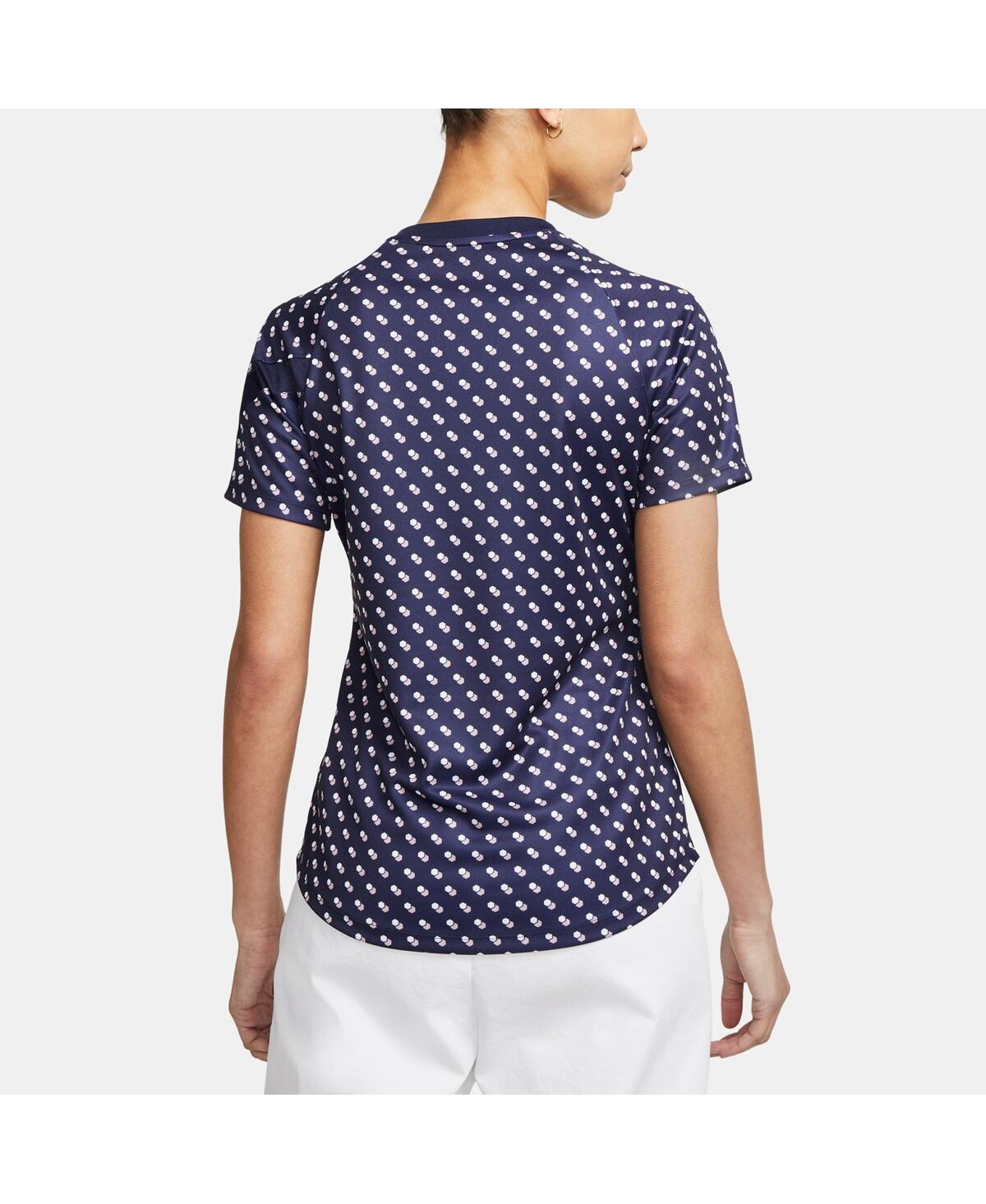 Women's NikeFrance National Team 2022/23 Pre-Match Home Performance Top - Navy