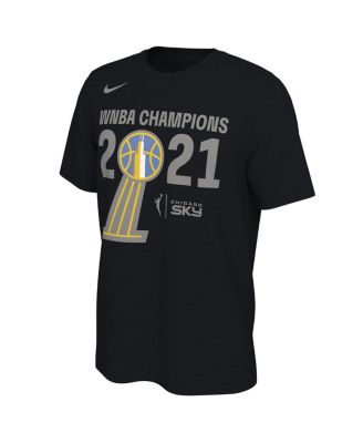 Men's Black Chicago Sky 2021 WNBA Champions Trophy Banner T-shirt