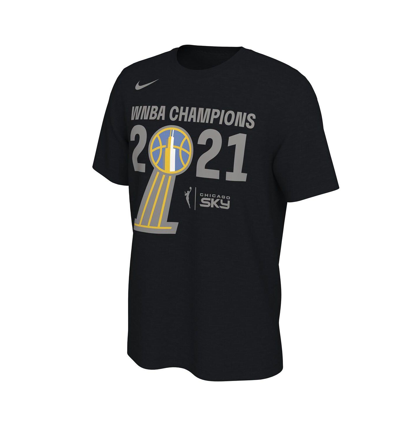 Мужская футболка Nike Black Chicago Sky 2021 WNBA Champions Trophy Banner — фото 3