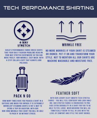 Men's Solid Slim Fit Wrinkle Free Stretch Long Sleeve Button Down Shirt