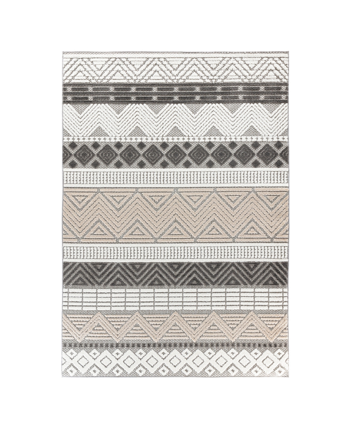 Main Street Rugs Dodds 5559 7'10in x 10' Outdoor Area Rug - Gray