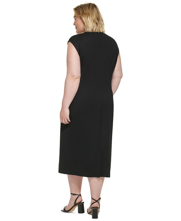 Calvin Klein Plus Size Sleeveless Sheath Dress - Macy's