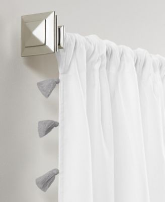Bianca Semi-Sheer Window Curtain with Tassels