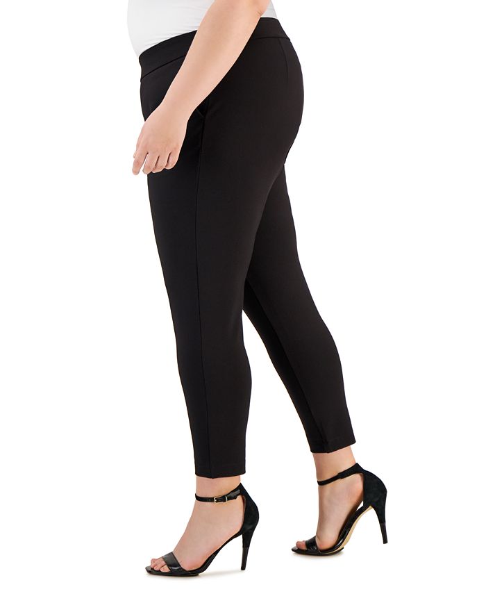 Calvin Klein Womens Plus Size Pull-On Pants W2VKX222