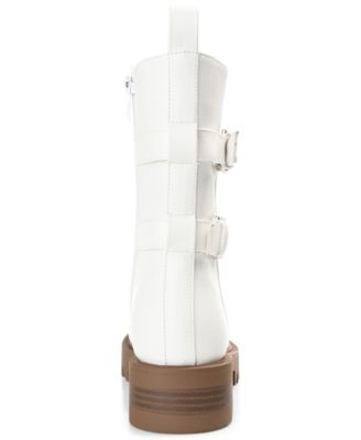 Women's Yasmine Lug Sole Mid Shaft Moto Booties