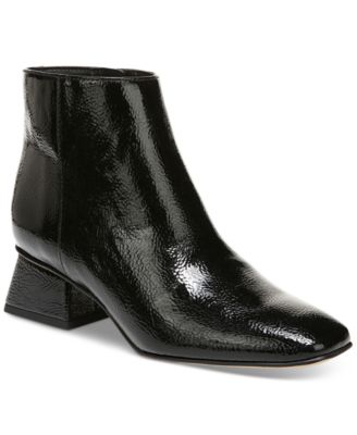 Black Kitten Heel Booties for Women 