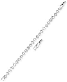 Angelic Rhodium-Plated Crystal Bracelet