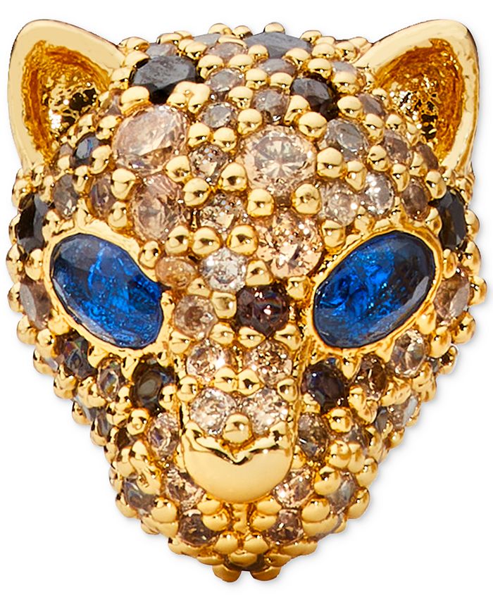 kate spade new york GoldTone Multicolor Crystal Leopard Stud Earrings