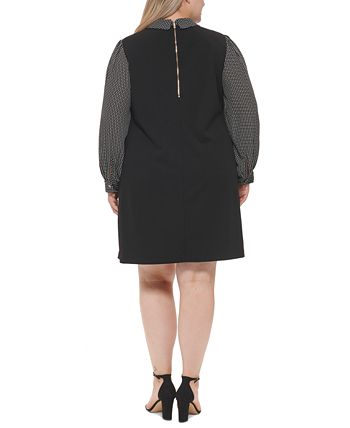 Tommy Hilfiger Women's Collared Shift Dress Sizes Black Size 2