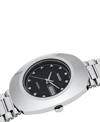 Rado Original Men's Silver-Tone Stainless Steel Bracelet Watch 35mm ...