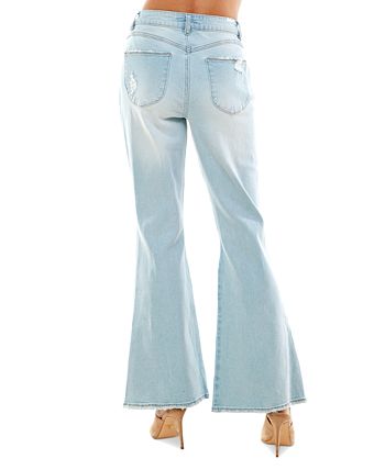 Almost Famous Juniors' High-Rise 90s Flare Jeans - Macy's