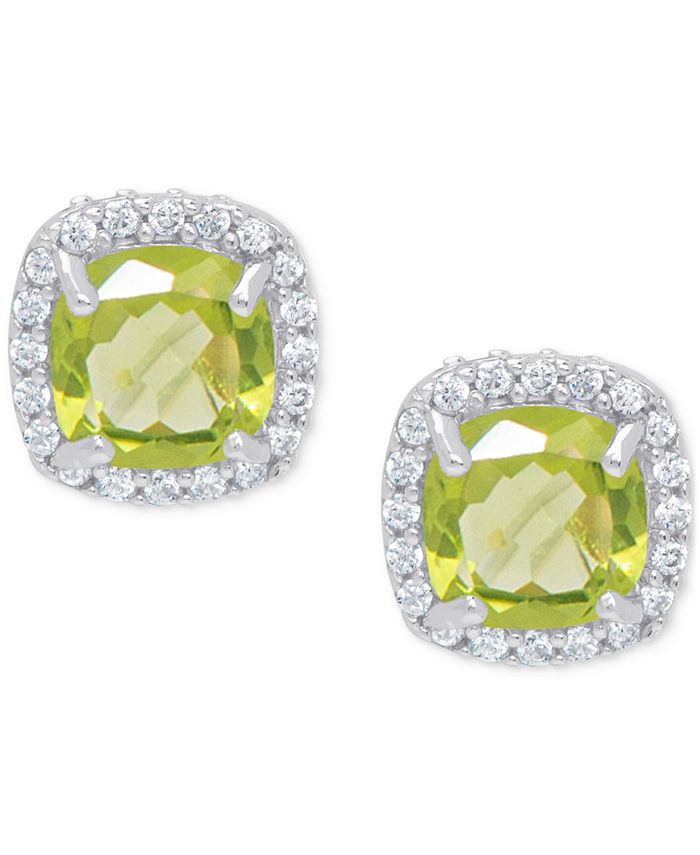 Macy's peridot outlet earrings