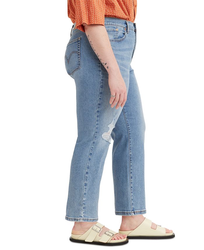 Levi's Trendy Plus Size Wedgie StraightLeg Jeans Macy's