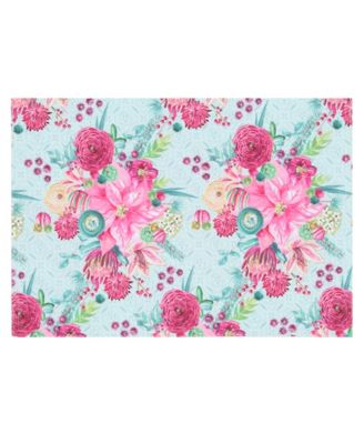 Boho Christmas Set of 4 Placemats, 13" x 19"