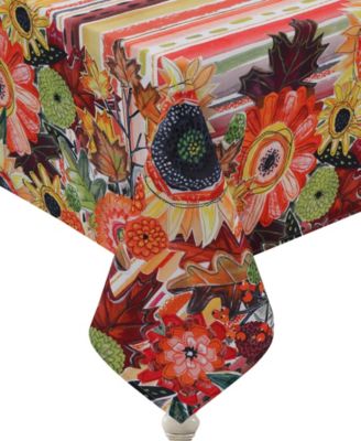 Harvest Snippets Tablecloth, 70" x 120"