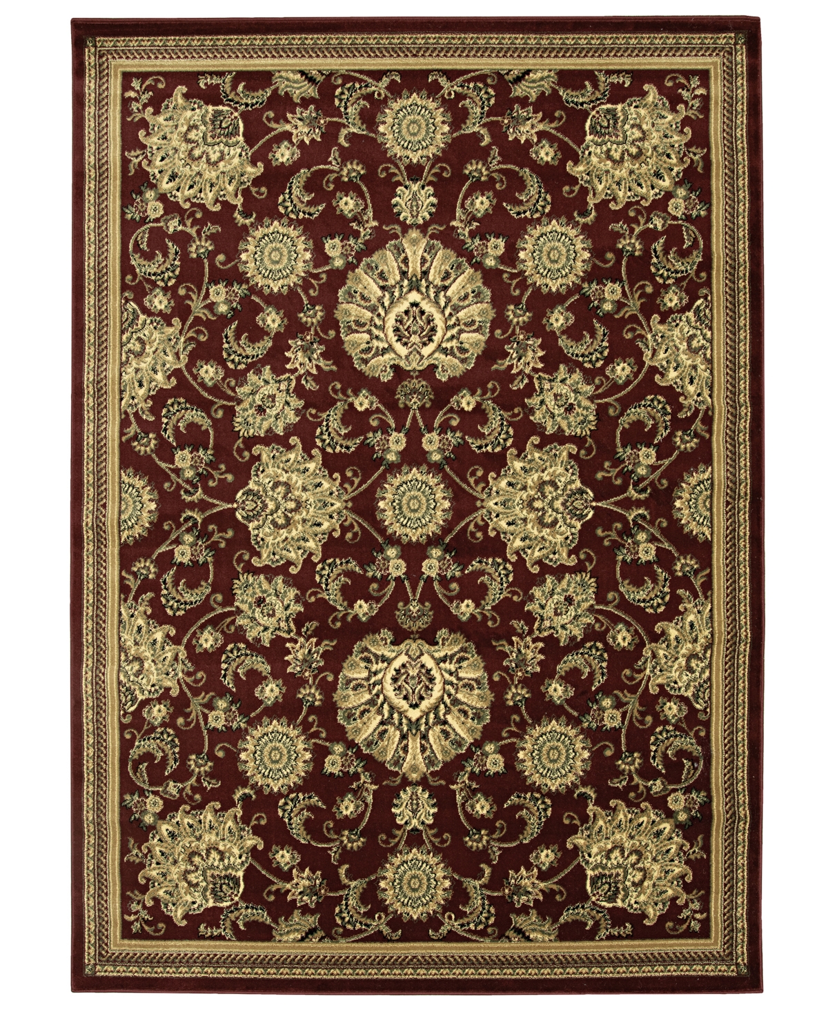 Closeout! Km Home Umbria 450 7'9in x 11' Area Rug - Burgundy