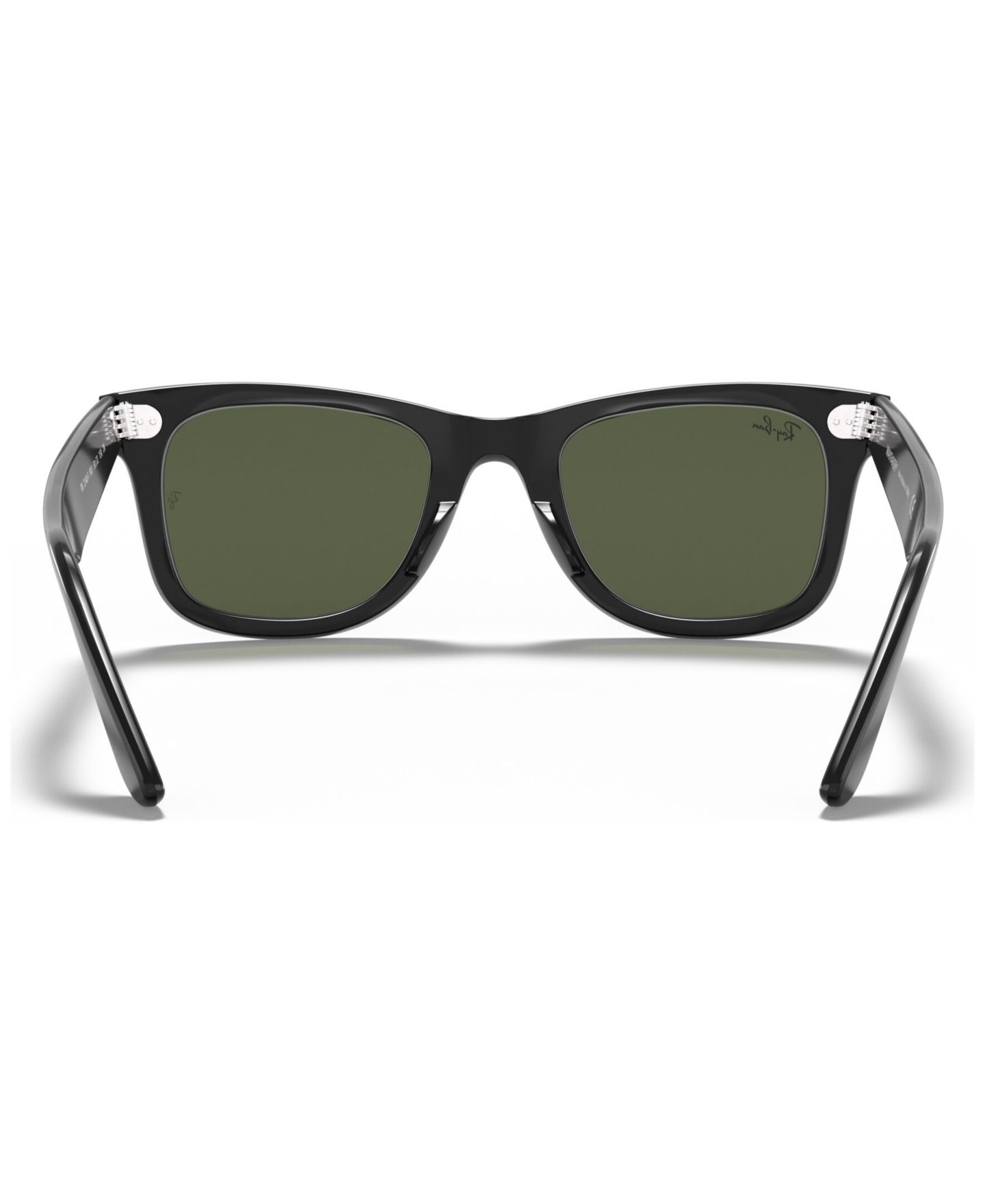 Солнцезащитные очки Ray-Ban Unisex Low Bridge Fit Sunglasses, RB2140F Original Wayfarer Classic 54, цвет: Чёрный — фото 4