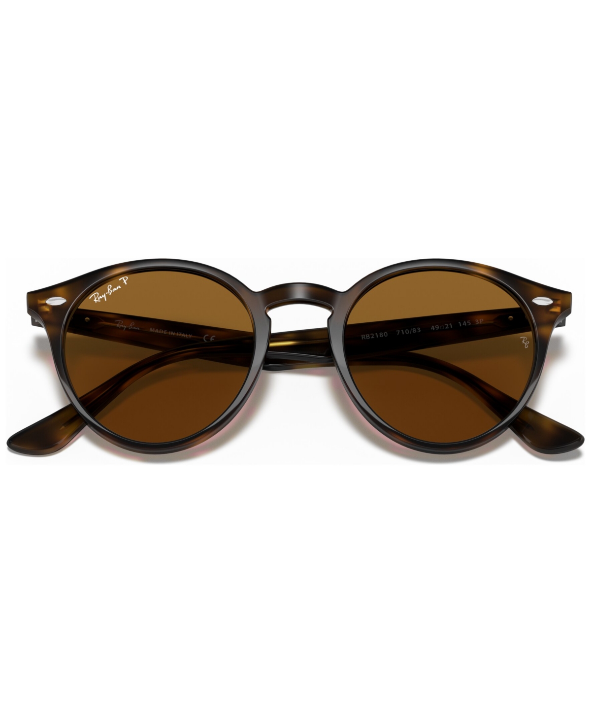 Ray Ban Rb2180 Sunglasses In Tortoise,brown Polar