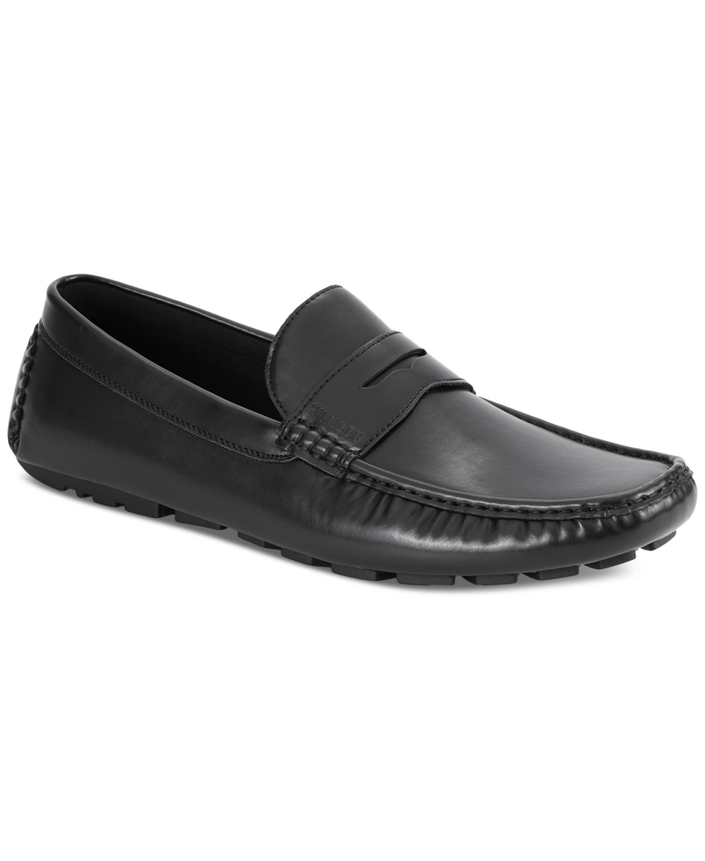Мужские мокасины Tommy Hilfiger Amile Slip On Driver, цвет: Чёрный — фото 1