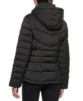 Petite Hooded Puffer Coat 