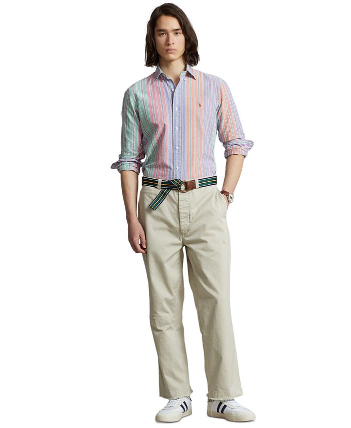 Polo Ralph Lauren Men's ClassicFit Striped Oxford Shirt Macy's