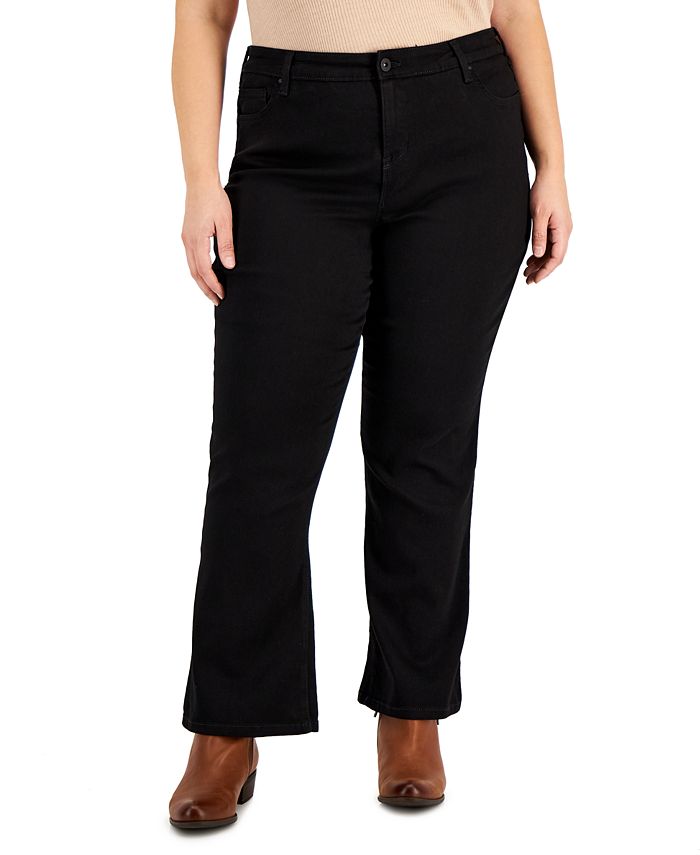 Style & Co Plus & Petite Plus Size Tummy-Control Bootcut Jeans, Created ...