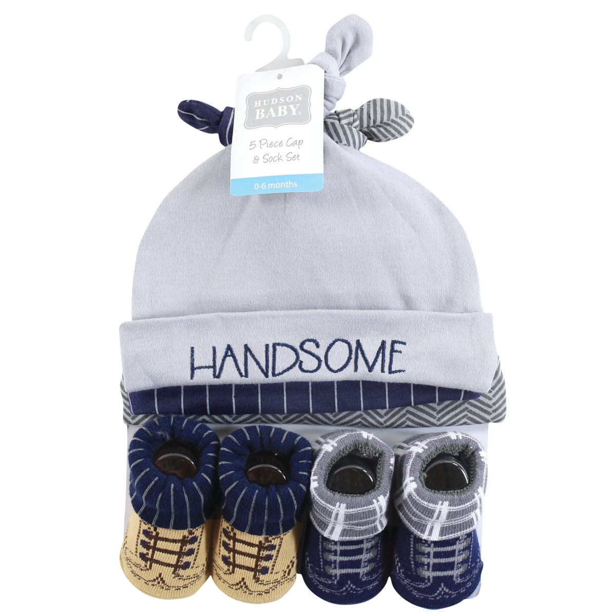 Hudson Baby Boys Youngster's Cap and Sock Pairing