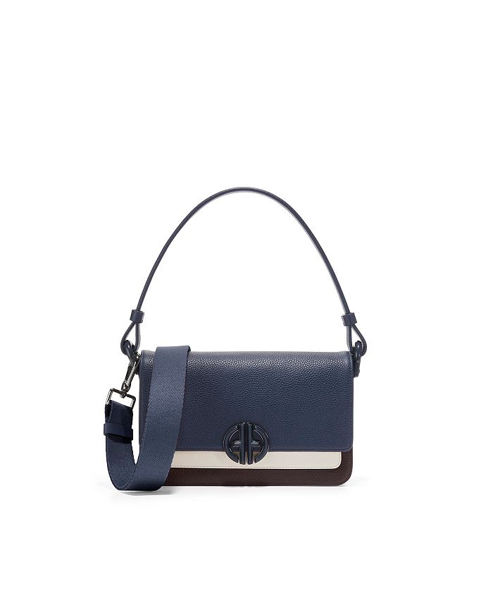 Louis Vuitton Leather Accent Denim Mini Dress Blue. Size 40