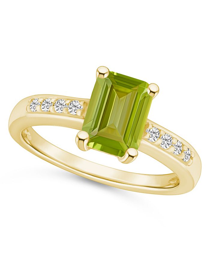 Macy's peridot best sale ring