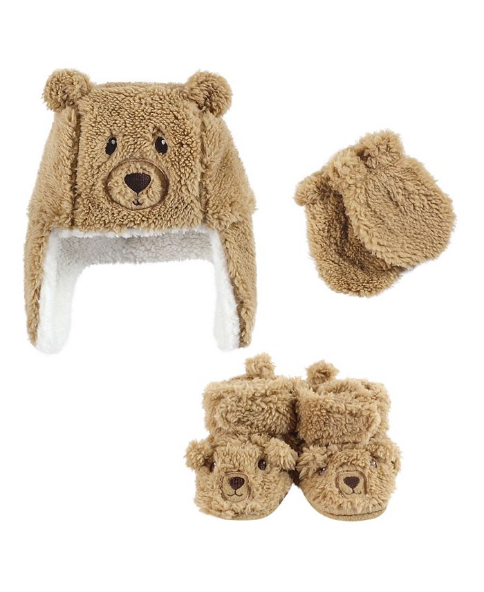 Baby trapper clearance hat and mittens