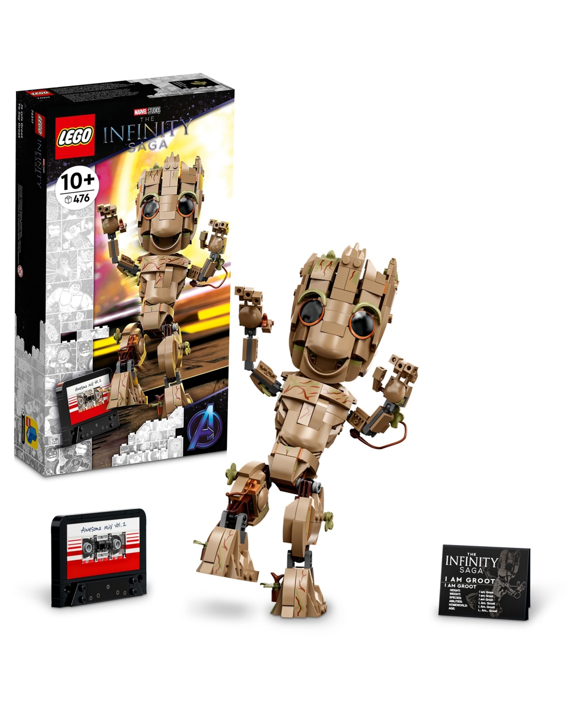 Lego Marvel I Am Groot 76217 Building Kit In Multicolor