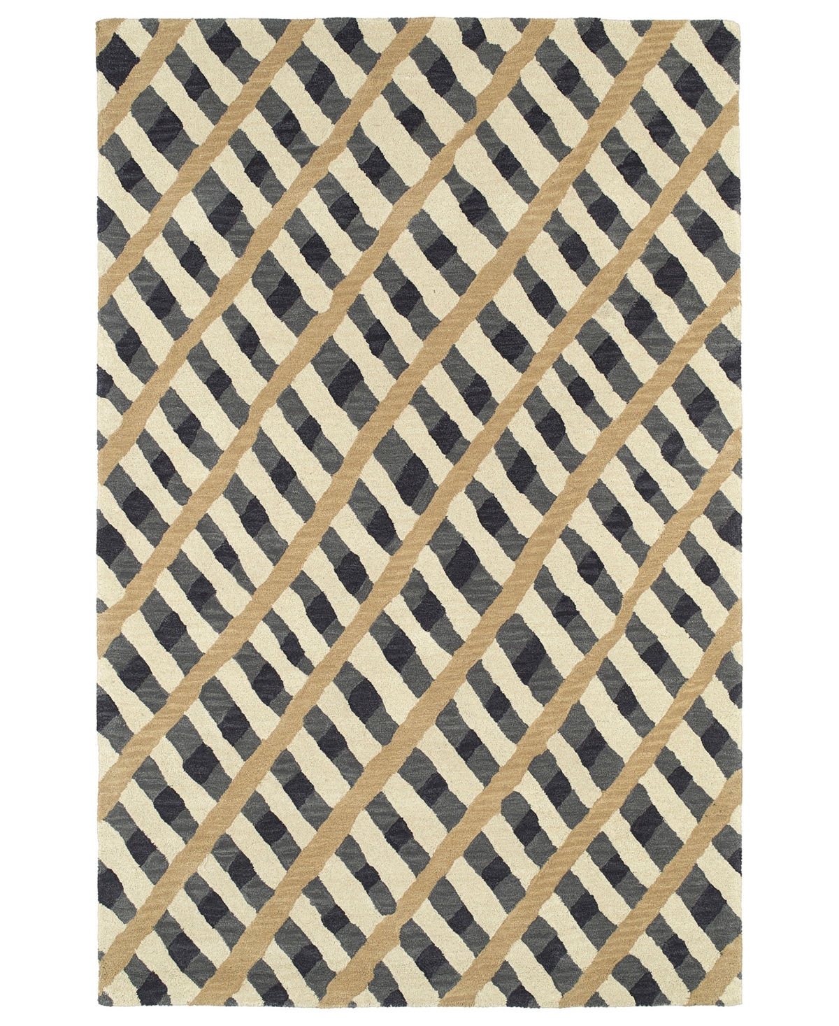 Kaleen Pastiche Pas04 5' X 7'9" Area Rug In Gray